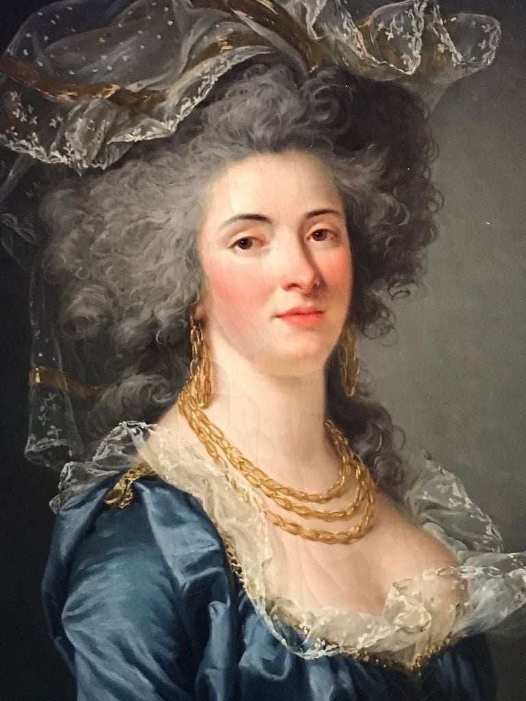 Adelaïde Labille Guiard, Portrait présumé de la Comtesse de Maussion, 1787, particolare. Musée Cognacq Jaÿ, Parigi