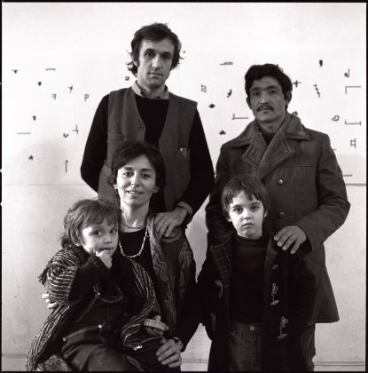 Alighiero Boetti, Annemarie Sauzeau Boetti, Agata Boetti, Matteo Boetti. Photo © Giorgio Colombo