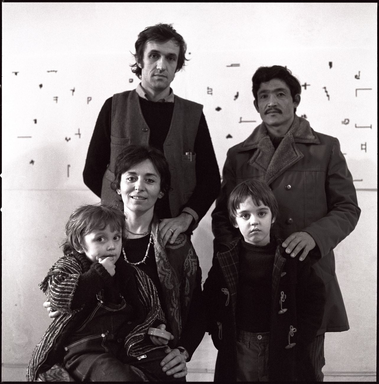Alighiero Boetti, Annemarie Sauzeau Boetti, Agata Boetti, Matteo Boetti. Photo © Giorgio Colombo