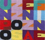 Alighiero Boetti, Un pozzo senza fine, 1991, ricamo su tessuto, 23,2x25
