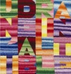 Alighiero Boetti, Un’idea brillante, 1994 ca., ricamo su tessuto, cm 18x17
