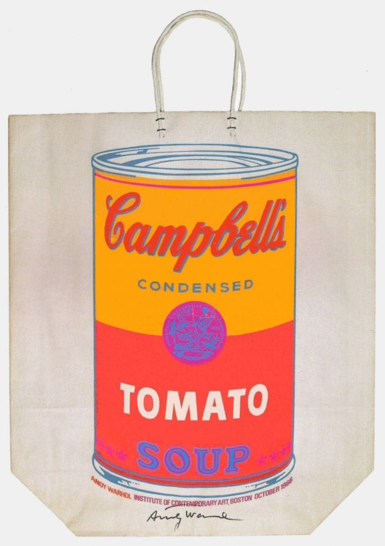 Andy Warhol, Campbell's Soup Can on Shopping Bag, 1966, serigrafia su carta