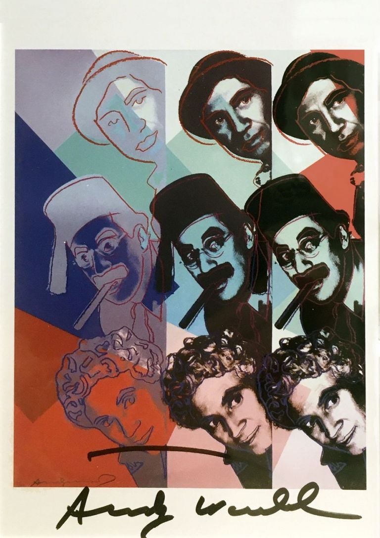 Andy Warhol, Fratelli Marx, 1986, serigrafia dal portfolio Portraits Jews in History