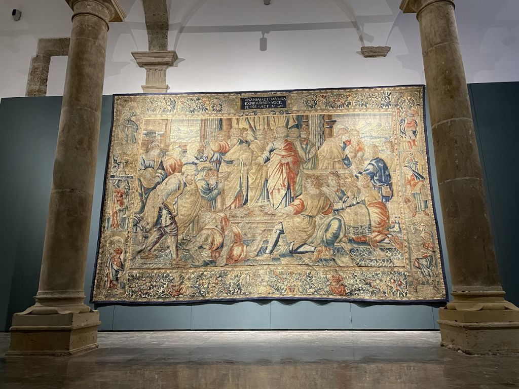 In mostra a Palermo un arazzo tratto dai cartoni di Raffaello per la Cappella Sistina