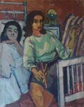 Eva Fischer, Autoritratto con la madre Cornelia, 1947, olio su tela