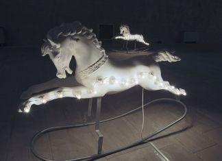 Franco Dellerba. La Fuga. Exhibition view at Castello di Copertino, 2021. Photo Beppe Gernone. Courtesy l’artista