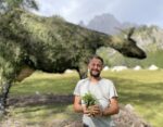 Stefano Ogliari Badessi a Cortina con la sua grande Capra