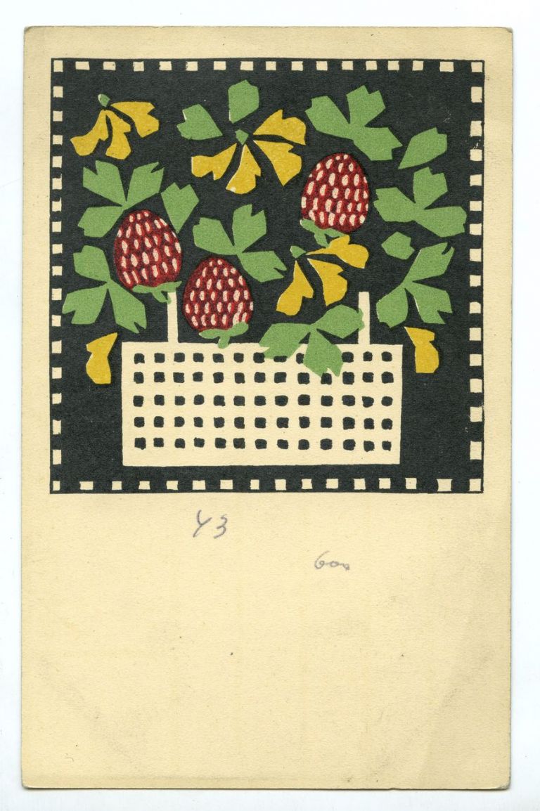 Leopoldine Kolbe, Postcard by the Wiener Werkstätte (no. 43), 1907 08 © MAK