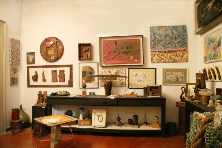 Lo studio di Salvatore Meo a Roma. Photo courtesy Fondazione Salvatore Meo