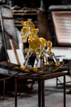 Murano Glass Toys 2021. Zanetti Murano, Cavallo a dondolo