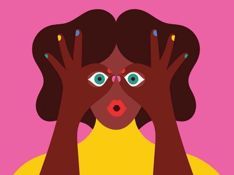 Olimpia Zagnoli, Senza Titolo – Illustrazione realizzata per Warby Parker, 2017