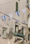 Panorama. Daniel Buren. Installation view in Procida, 2021. Courtesy Italics. Photo Barbara Rossi