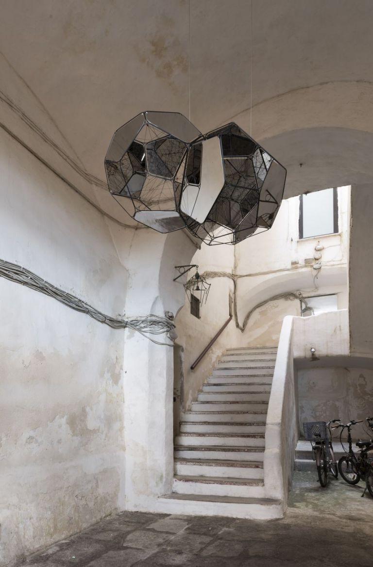 Panorama. Tomás Saraceno. Installation view in Procida, 2021. Courtesy Italics. Photo Barbara Rossi