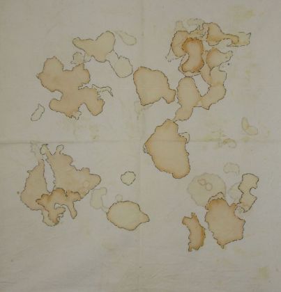 Pino Boresta, Sperma su tessuto, 1995