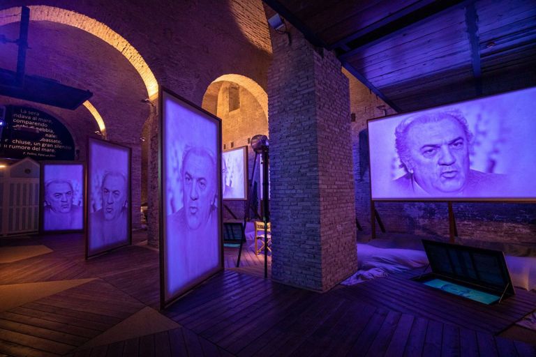 Sala dedicata al mare a Rimini, Fellini Museum, Rimini. Photo Lorenzo Burlando