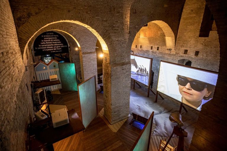 Sala dedicata al mare a Rimini, Fellini Museum, Rimini. Photo Lorenzo Burlando