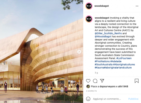 Screenshot da Instagram, Adelaide Aboriginal Art and Cultures Centre