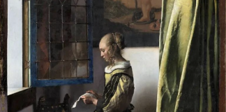 L'opera di Vermeer (dettaglio)