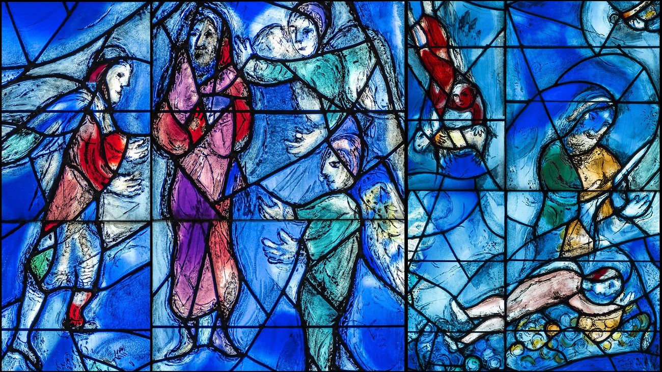 Una vetrata di Marc Chagall nella Fraumünster di Zurigo