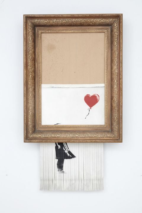 Love is in the bin, Banksy