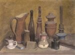 Giorgio Morandi, Natura morta, olio su tela, 34,5 × 46,5 cm. Collezione Augusto e Francesca Giovanardi, Milano [V. 128]. Photo © Alvise Aspesi © Giorgio Morandi, VEGAP, Madrid, 2021