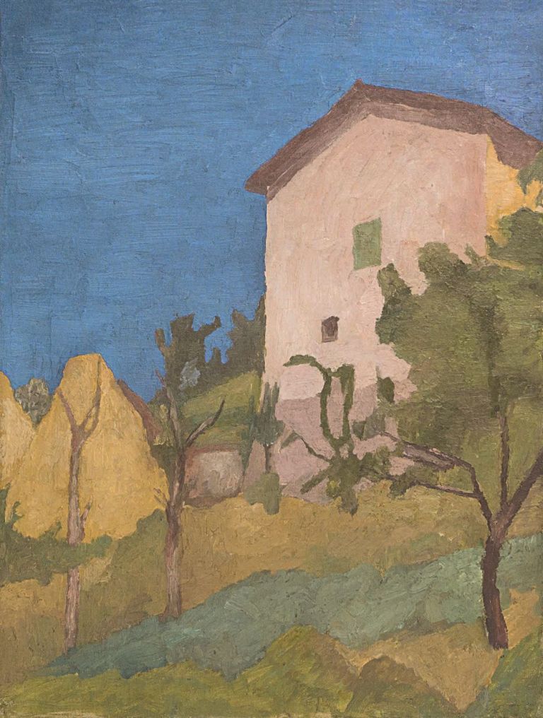 Giorgio Morandi, Paesaggio, 1928, olio su tela, 61,7 × 46,8 cm. Collezione Augusto e Francesca Giovanardi, Milano [V. 135]. Photo © Alvise Aspesi © Giorgio Morandi, VEGAP, Madrid, 2021