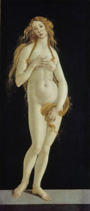 Alessandro Filipepi detto Botticelli, Venere pudica, 1485-1490 ca., olio su tela, cm 158,1x68,5. Berlino, Staatliche Museen zu Berlin, Gemäldegalerie. Photo © BPK, Berlin, Dist. RMN-Grand Palais - Jörg P. Anders