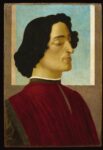 Alessandro Filipepi detto Botticelli, Ritratto di Giuliano de' Medici, 1478-80 ca., tempera e olio su legno, cm 59,5x39,3. Bergamo, Accademia Carrara. Photo © Fondazione Accademia Carrara, Bergamo