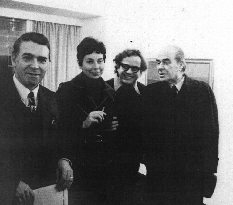 Adele Plotkin e Elia Canestrari tra Vittore Fiore e De Robertis Bussola 1973