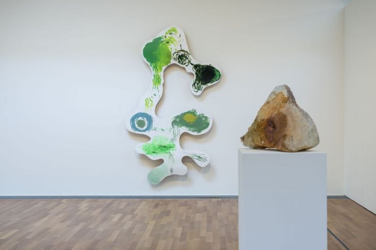 Albert Oehlen. “grandi quadri miei con piccoli quadri di altri”. Installation view at MASI Lugano, 2021