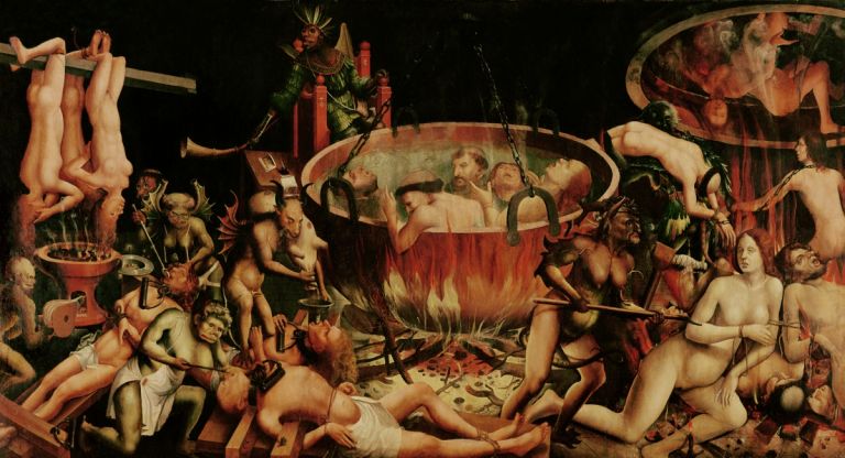 Anonimo, Hell, 1510-1520 c. Lisbona Museu-Nacional de Arte Antiga © Bridgeman Images