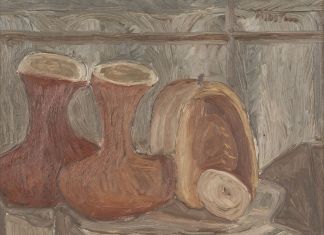 Arturo Martini, Natura morta, 1945, olio su cartone