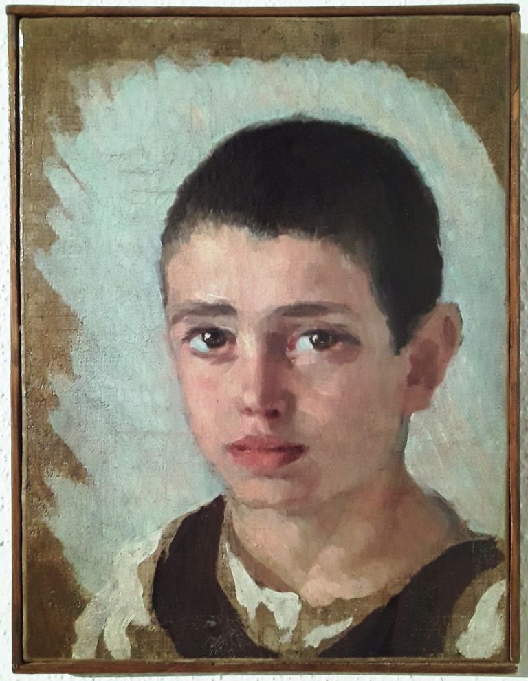 Carlo Contini, Antonio, 1920, olio su tela, cm 30x22. Collezione privata