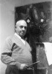 Carlo Contini in studio, 1968. Archivio fotografico Eredi Contini