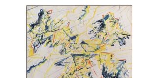 Claudio Olivieri, Senza titolo, 1967, tecnica mista su carta intelata, 145x159 cm. Photo Fabio Mantegna. Courtesy Archivio Claudio Olivieri, Milano