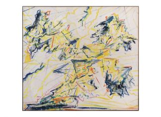 Claudio Olivieri, Senza titolo, 1967, tecnica mista su carta intelata, 145x159 cm. Photo Fabio Mantegna. Courtesy Archivio Claudio Olivieri, Milano