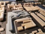 Dettagli dell’Area 1 nella hall del MAXXI, modello del contesto urbano