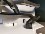 Dettagli dell’Area 8 al Livello 2, modello tattile delle scale del MAXXI