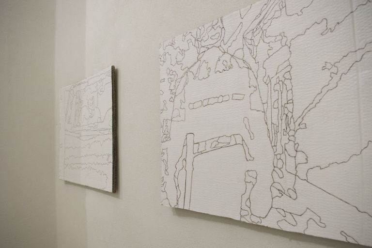 Drawings. Exhibition view at Il Triangolo Galleria d’Arte, Cremona 2021