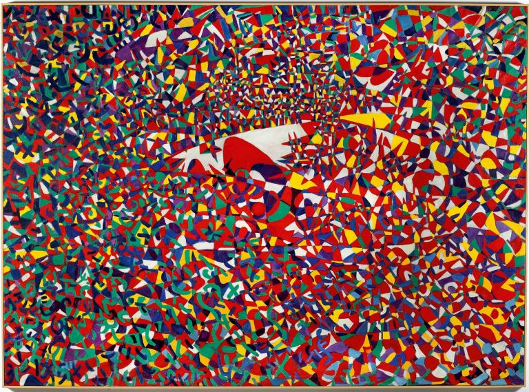 Fahrelnissa Zeid, The Arena of the Sun, 1954. Oil on canvas, 196 x 296.5 cm. Istanbul Museum of Modern Art Collection, Istambul, Eczacıbaşı Group Donation © Raad Zeid Al-Hussein © Istanbul Museum of Modern Art. Photo Reha Arcan