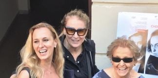 Gaia Riposati, Laura Cherubini e Mimma Pisani alla presentazione del libro su Vettor Pisani all'Accademia di Belle Arti di Roma. Photo Massimo Di Leo