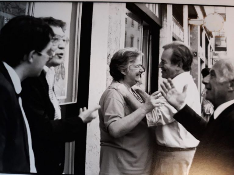 Giulia Niccolai e Nanni Balestrini. Photo Antonio Ria