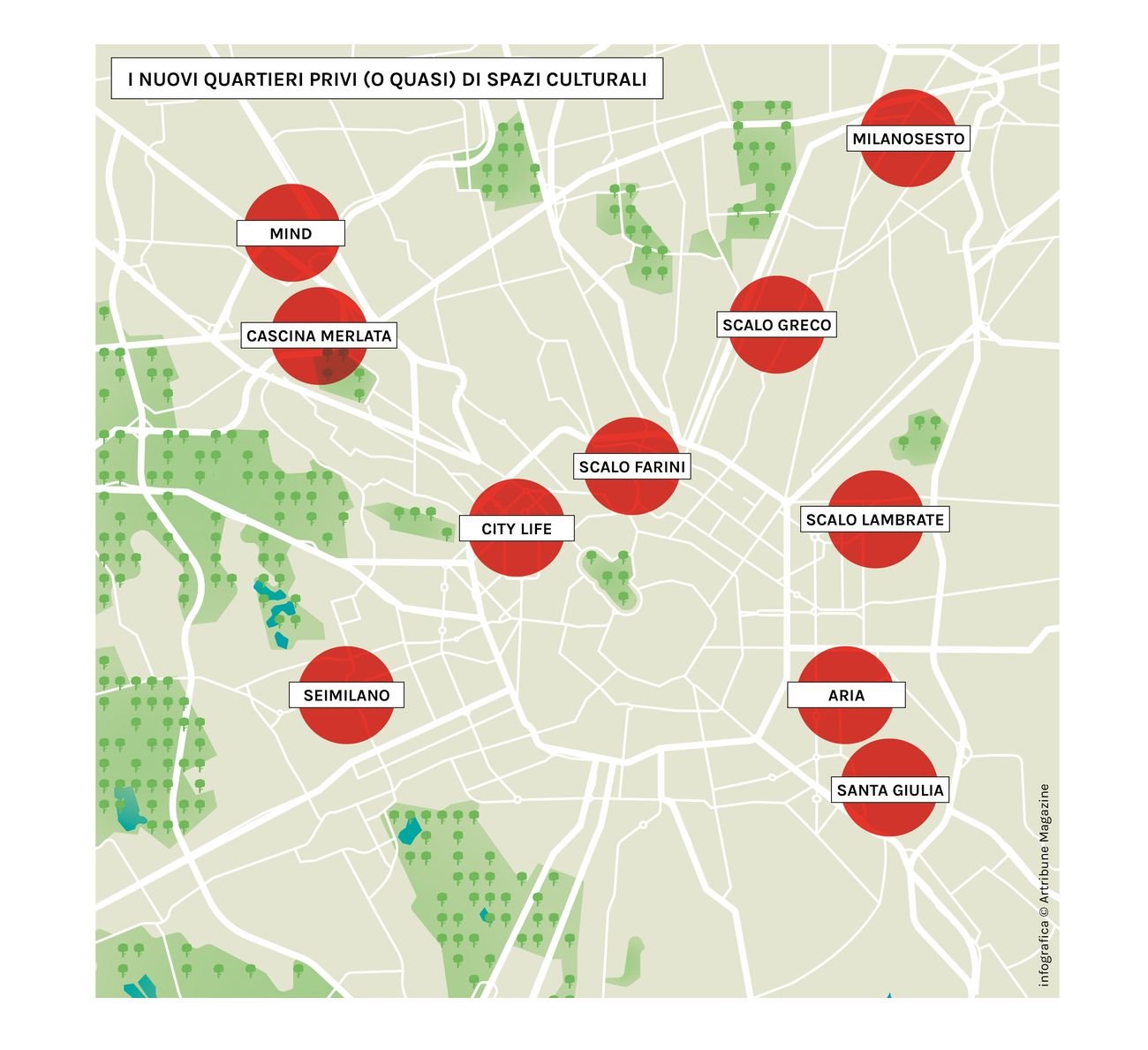 I nuovi quartieri di Milano (quasi) privi di spazi culturali © Artribune Magazine