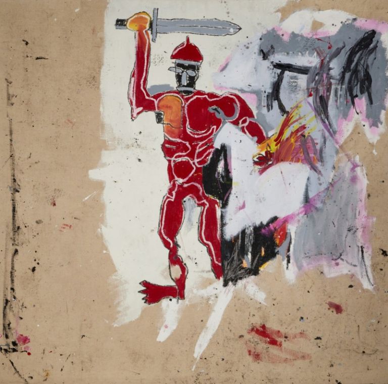Jean-Michel Basquiat Untitled (Red Warrior) (1982) Courtesy of Sotheby's