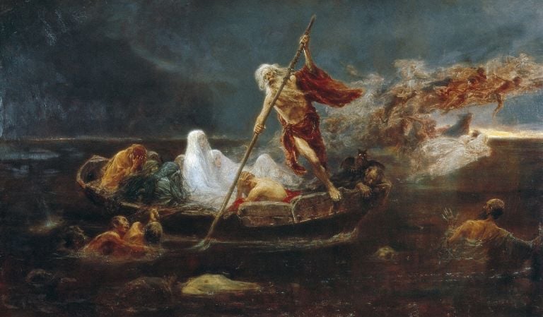 Charon's Boat (oil on canvas)