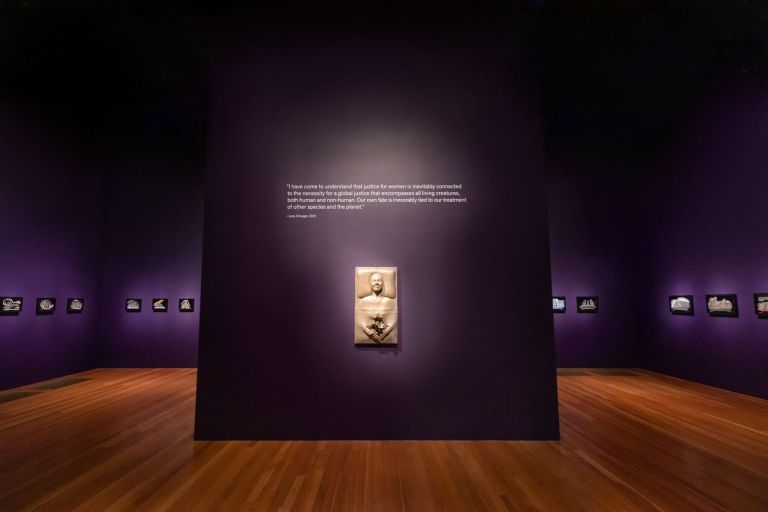 Judy Chicago. A Retrospective. Exhibition view at de Young Museum,San Francisco 2021. Photo Gary Sexton