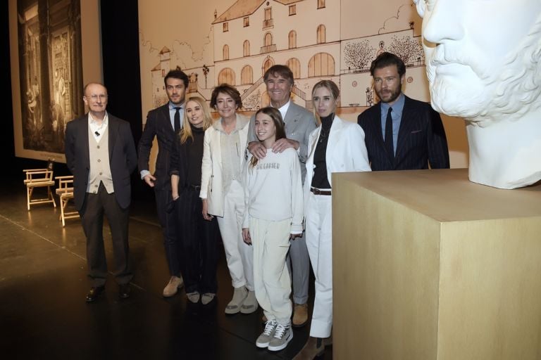 Massimo De Vico con Brunello Cucinelli e la famiglia