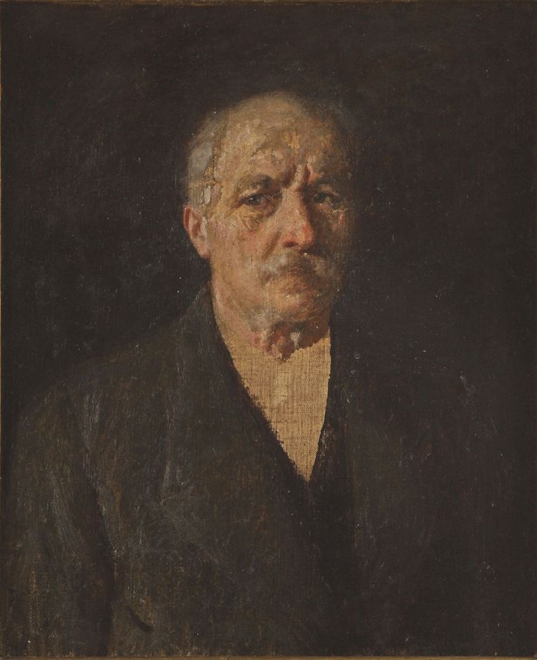 Noè Bordignon, Autoritratto, 1920, olio su tela, 70x58 cm. San Zenone degli Ezzelini, collezione privata