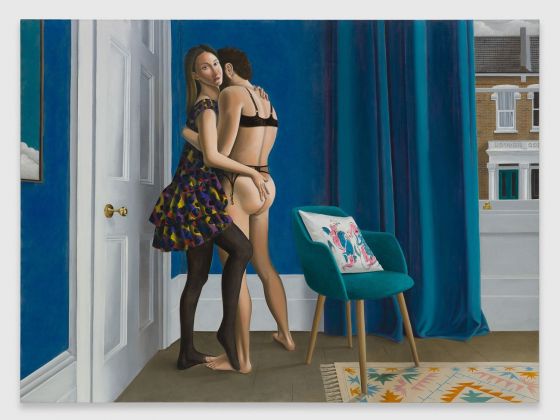 Patrizio Di Massimo, A Blue Room, 2021, olio su lino, 170 × 230 cm. Photo Mark Blower