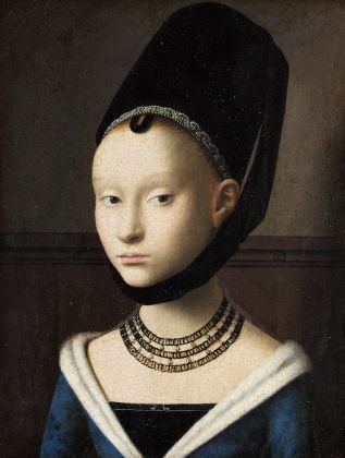 Petrus Christus, Portret van een jonge vrouw, ca. 1470. Gemäldegalerie der Staatlichen Museen zu Berlin